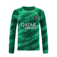 Camisa de Futebol Paris Saint-Germain Goleiro Equipamento Principal 2023-24 Manga Comprida